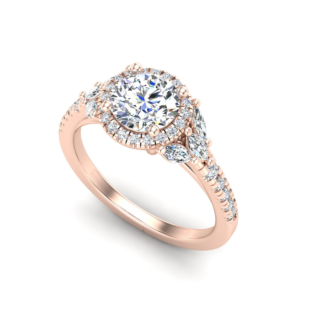 Palmer Halo Engagement Ring